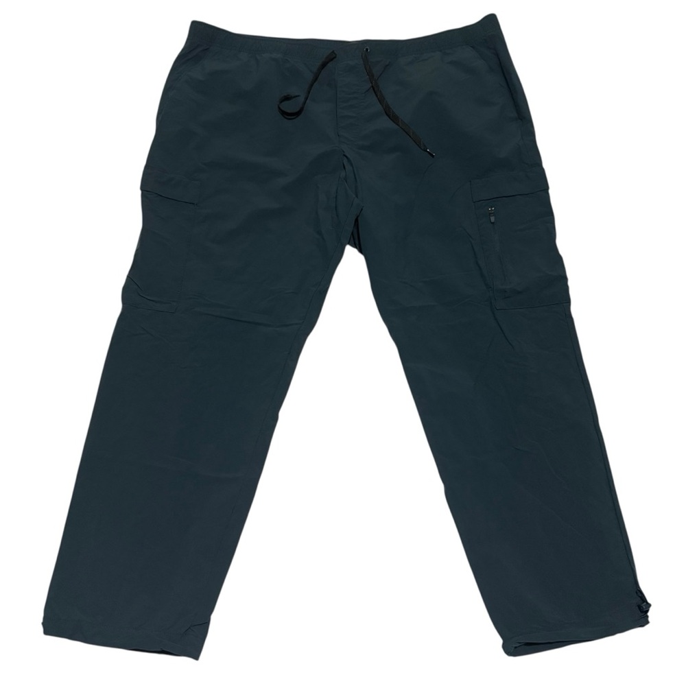 GapFit Tech Cargo Jogger Pants Men XXL Blue Athletic Stretch Zip Pocket